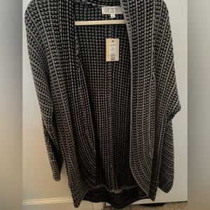 Grey cardigan sweater